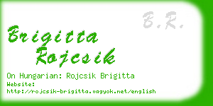brigitta rojcsik business card